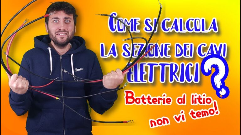 Calcolo sezione cavi elettrici trifase excel