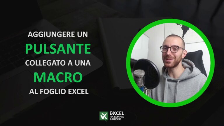 Inserire un pulsante in excel