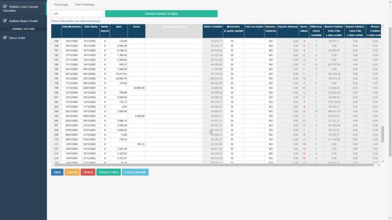 Foglio excel per calcolo anatocismo bancario