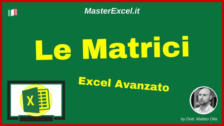 Creare una matrice su excel