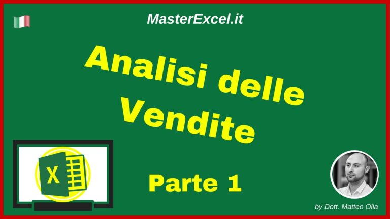 Analisi delle vendite con excel