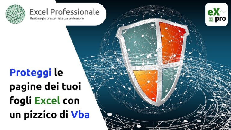 Proteggere più fogli excel contemporaneamente