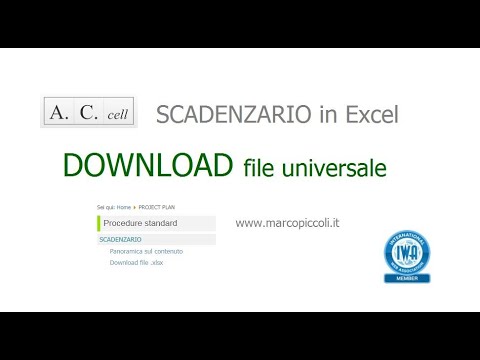 Scadenzario excel con avviso download