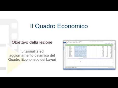 Quadro economico progetto preliminare excel