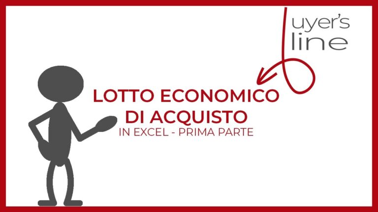 Calcolo lotto economico produzione excel