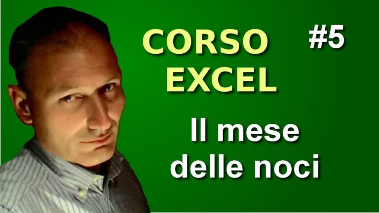Corso di excel lezione 5