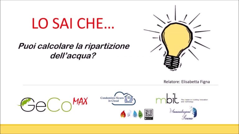 Calcolo ripartizione spese acqua condominiale excel