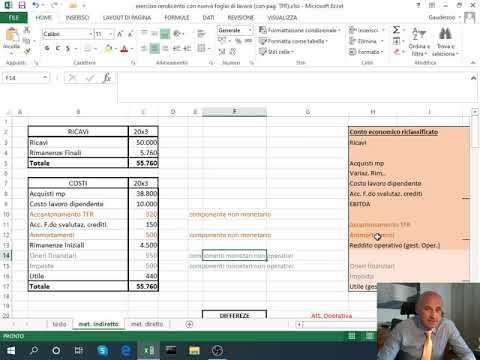 Oic 10 rendiconto finanziario excel