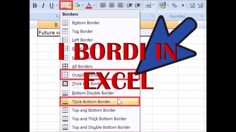 Come mettere i bordi su excel