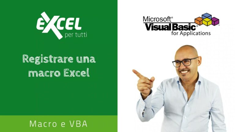 Come registrare una macro in excel