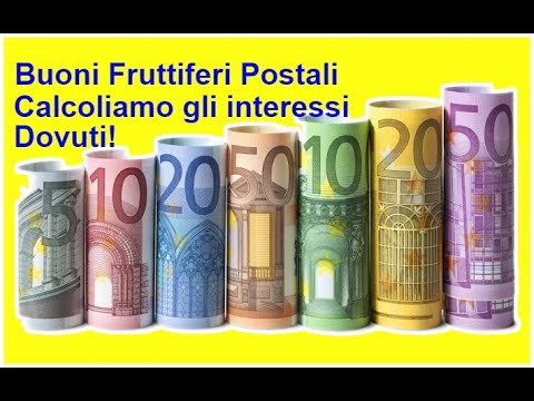 Foglio excel calcolo interessi buoni postali