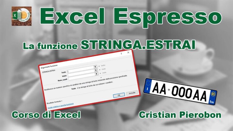Stringa estrai in inglese excel