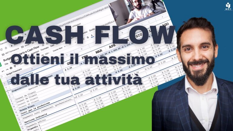 Prospetto flussi di cassa excel