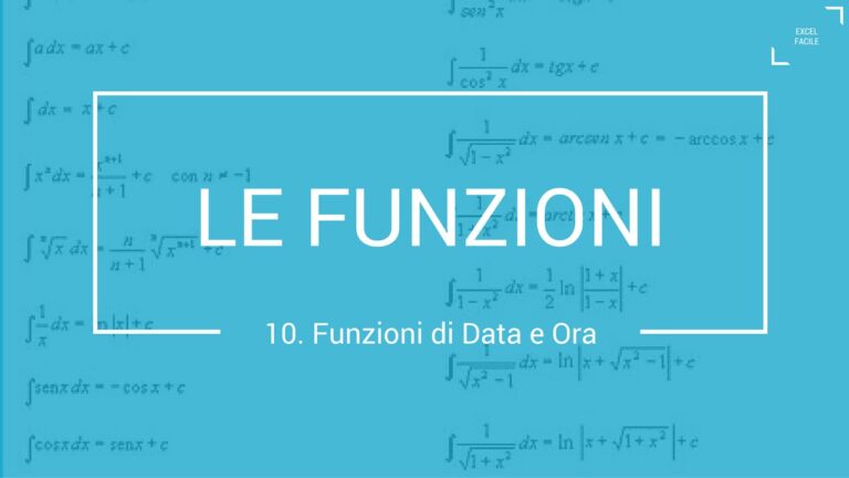 Inserire un controllo selezione data in excel