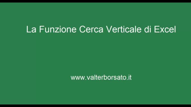 Cerca vert in inglese excel