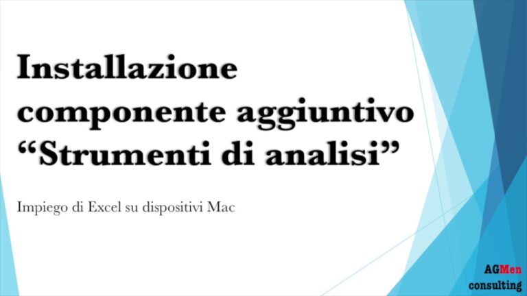 Strumenti di analisi excel mac