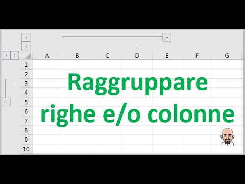 Excel raggruppare righe con stesso nome