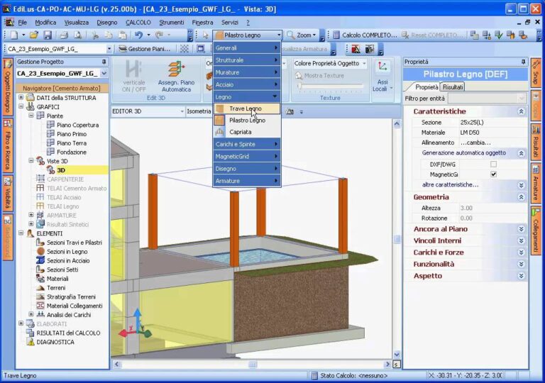 Calcolo collegamenti legno lamellare excel