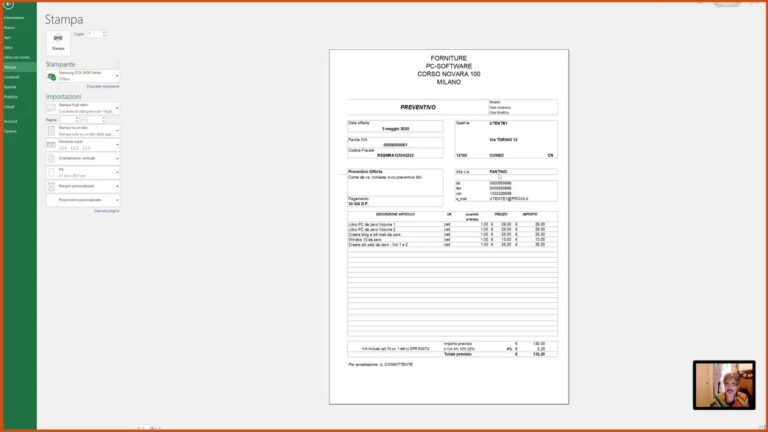 Modello excel preventivo lavori edili