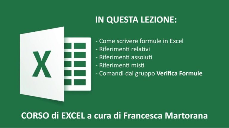 Riferimenti assoluti relativi e misti excel