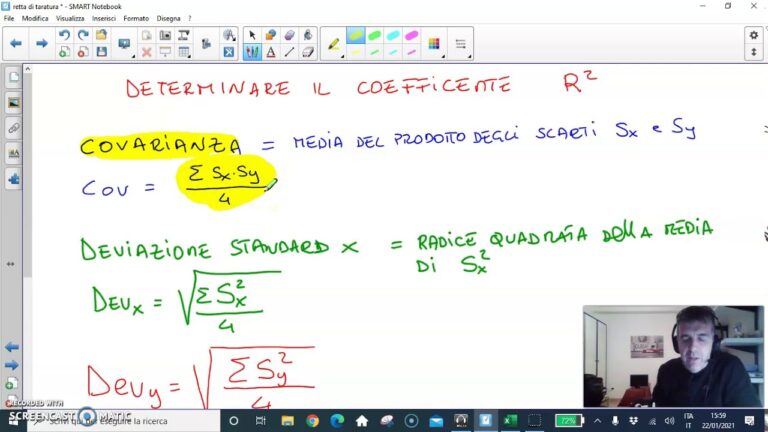 Retta di taratura spettrofotometria excel