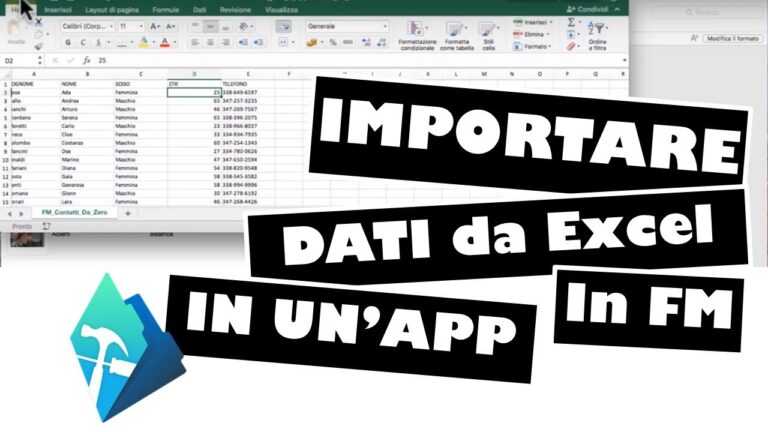 Trasferire contatti da excel a android