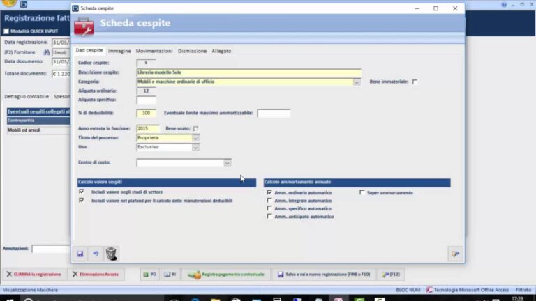 Download registro beni ammortizzabili excel gratis