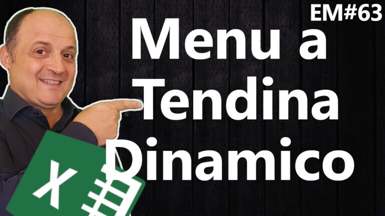 Creare menù a tendina dinamici in excel