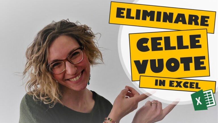 Eliminare celle vuote excel formula