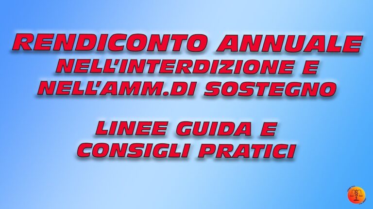 Rendiconto amministratore di sostegno excel