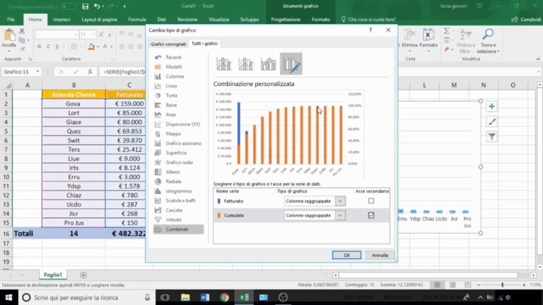 Analisi di pareto con excel