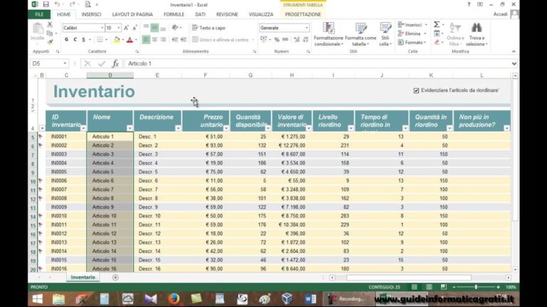 Microsoft excel non può inserire nuove celle
